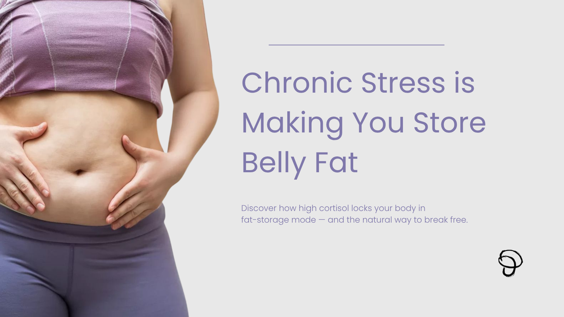 Chronic stress and high cortisol cause belly fat build up and weight gain.