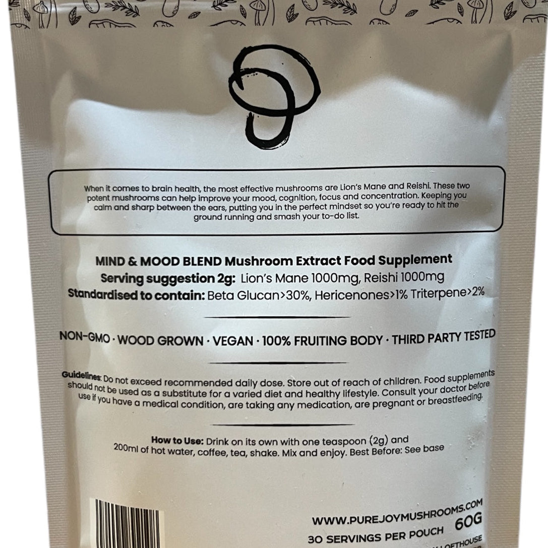 Grey package with black text of ingredients guidelines and a barcode on a white background