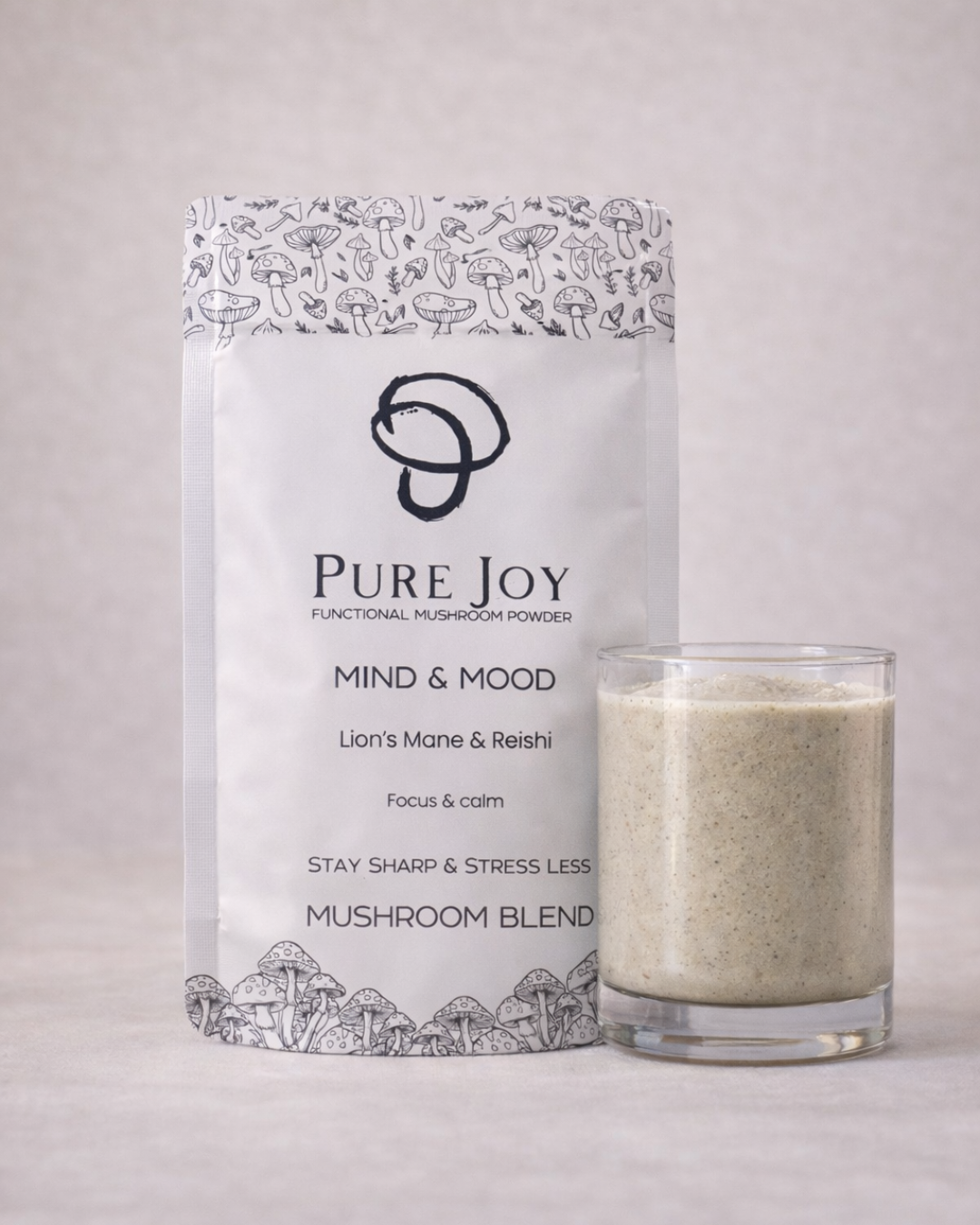 PURE JOY mushroom blend in an everyday ritual